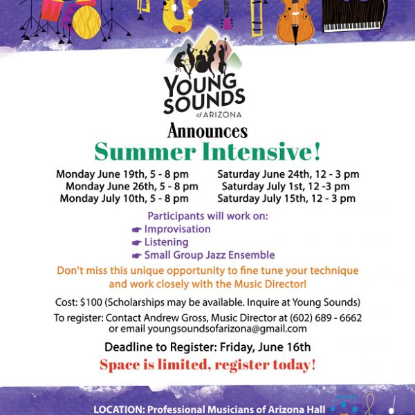 Young Sounds of Arizona Announces 2017 Summer Intensive